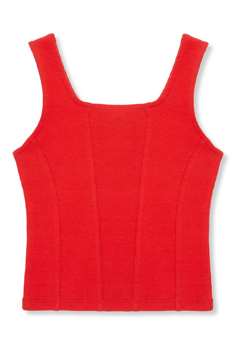 Kids' Seam Front Tank, Main, color, RED