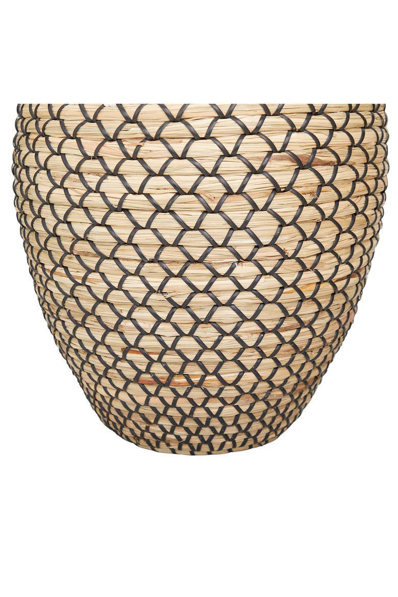 Brown Seagrass Tall Woven Floor Vase, Alternate, color, BROWN