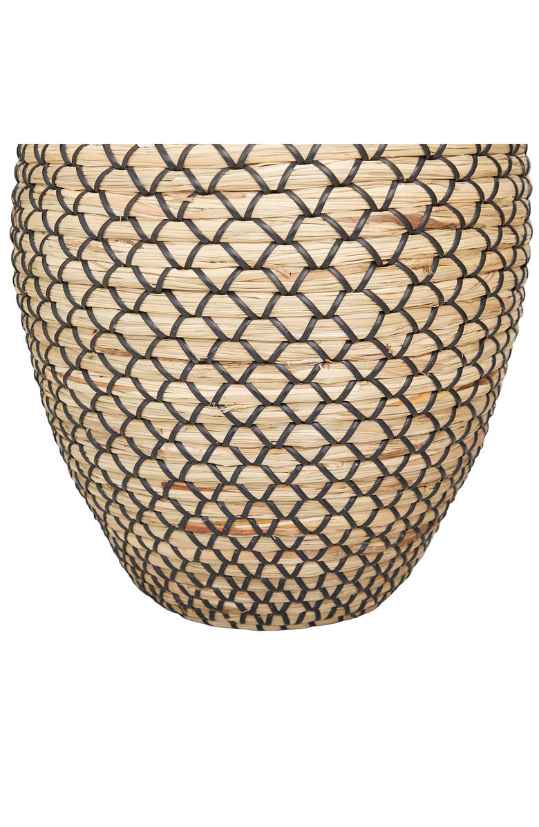 GINGER BIRCH STUDIO Brown Seagrass Tall Woven Floor Vase, Alternate, color, 