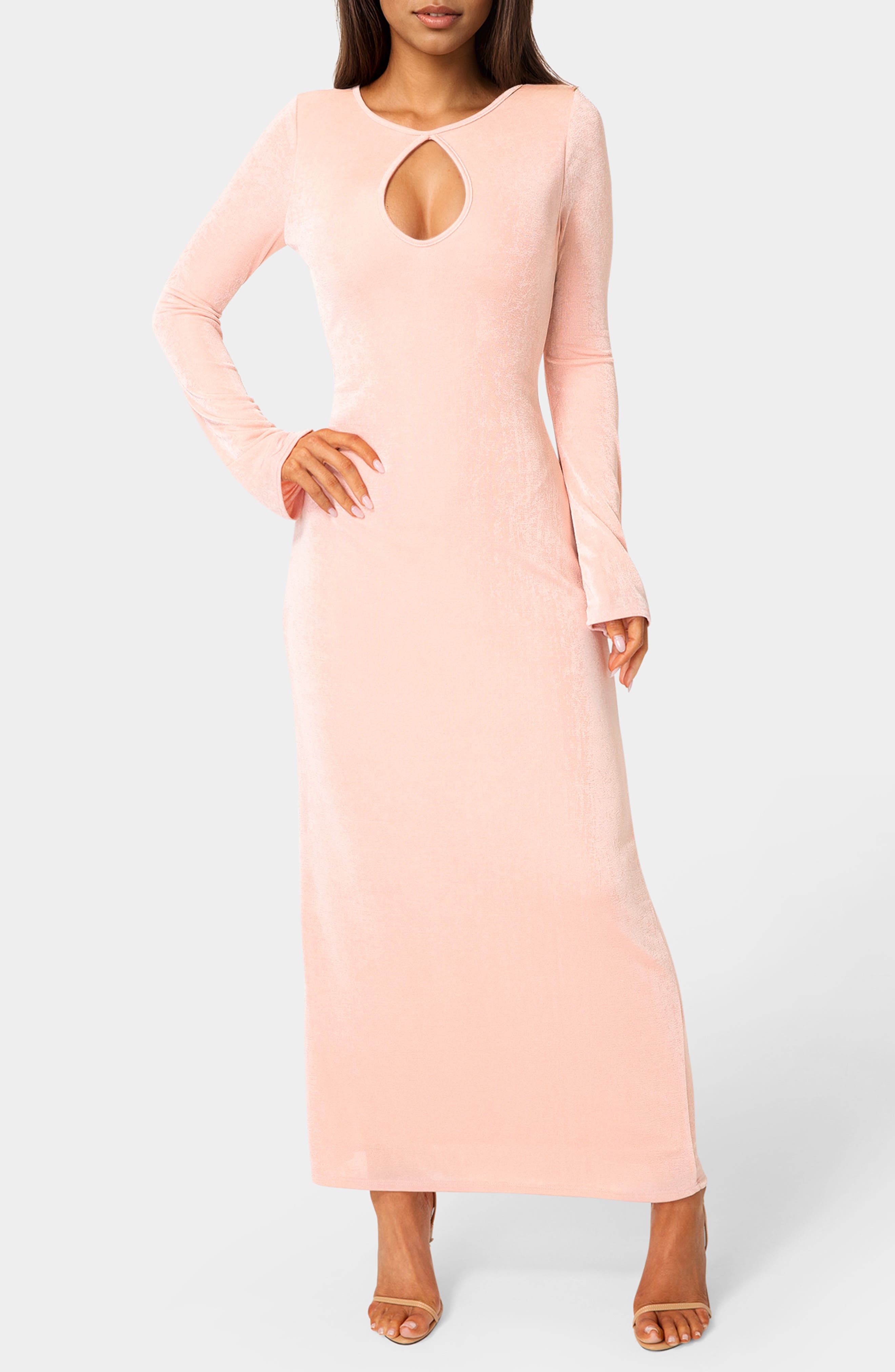 Keyhole Bell Sleeve Maxi Dress - image 3