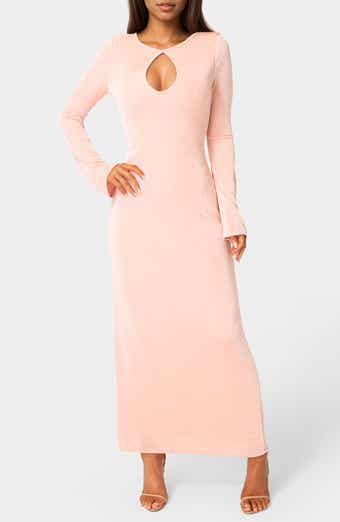 Keyhole Bell Sleeve Maxi Dress