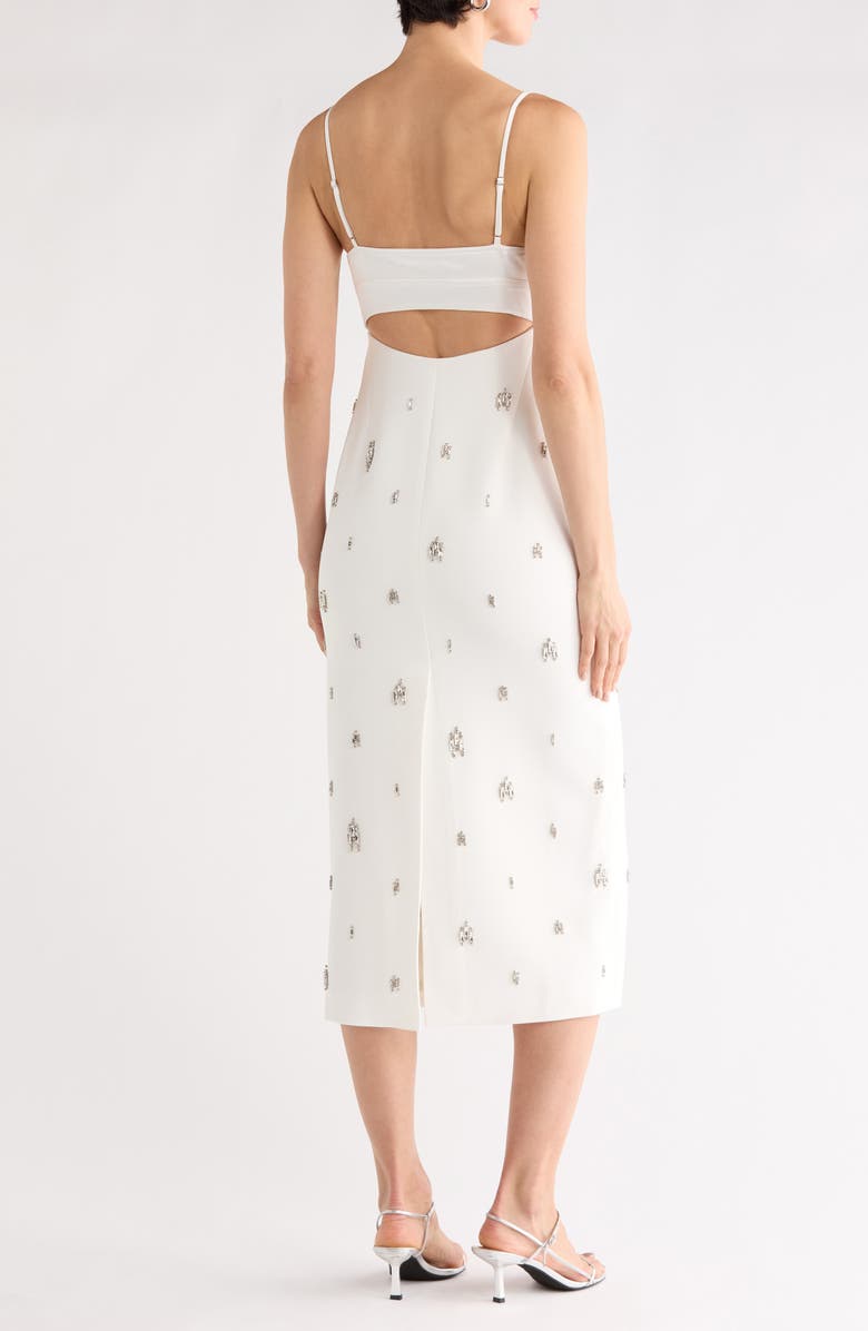 A.L.C. Alana Embellished Midi Dress, Alternate, color, White
