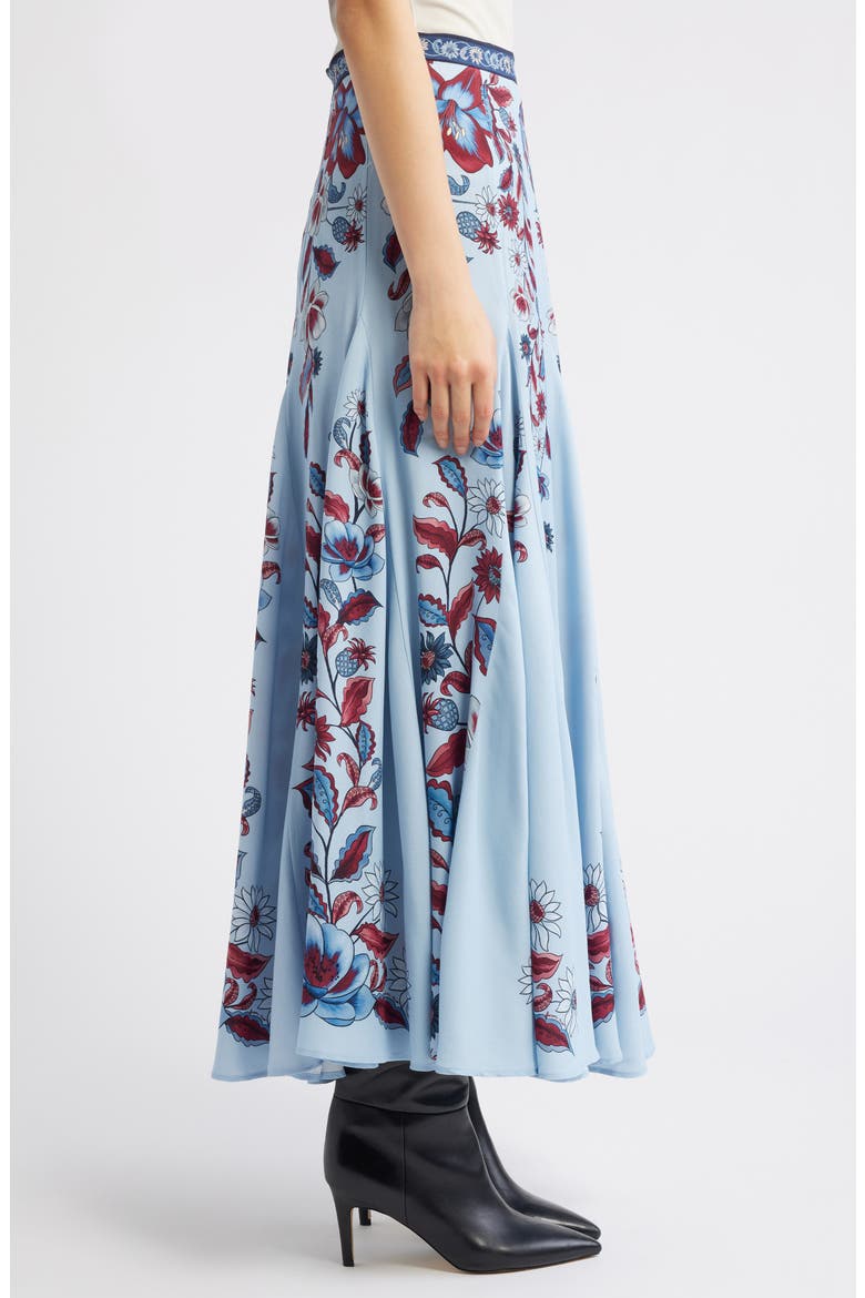 Marcelle Soft Blue Maxi Skirt, Alternate, color, BLUE