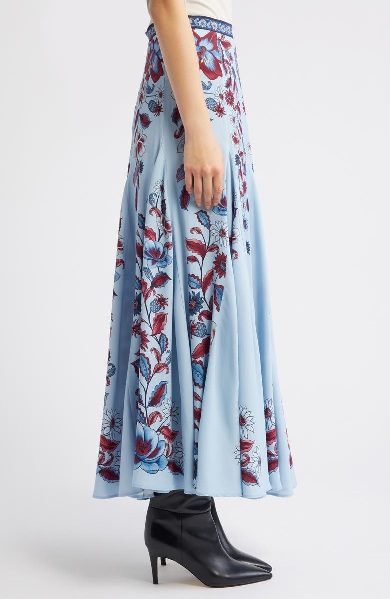 FARM Rio Marcelle Soft Blue Maxi Skirt, Alternate, color, Blue
