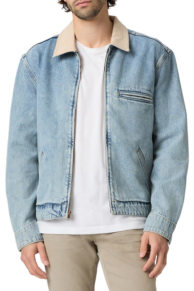 Laughlin Denim Zip-Up Jacket, Main, color, MOBY
