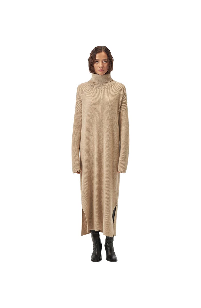 GOBI Mongolian Cashmere Cashmere Turtleneck Dress, Main, color, 