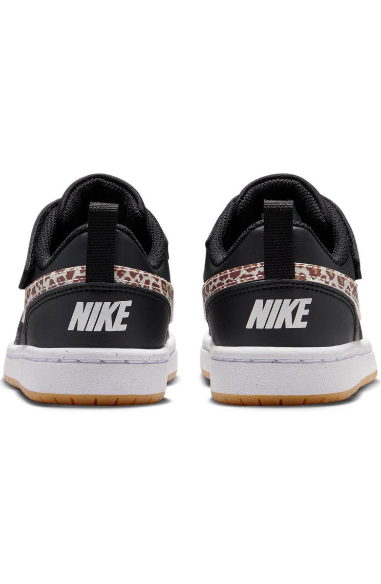 Nike Kids' Court Borough Low Top Sneaker, Alternate, color, Black/ White