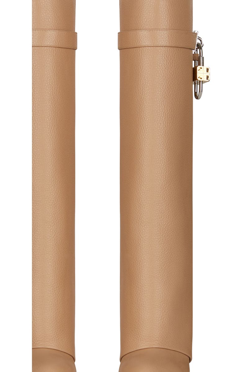 Givenchy Shark Lock Knee High Boot, Alternate, color,