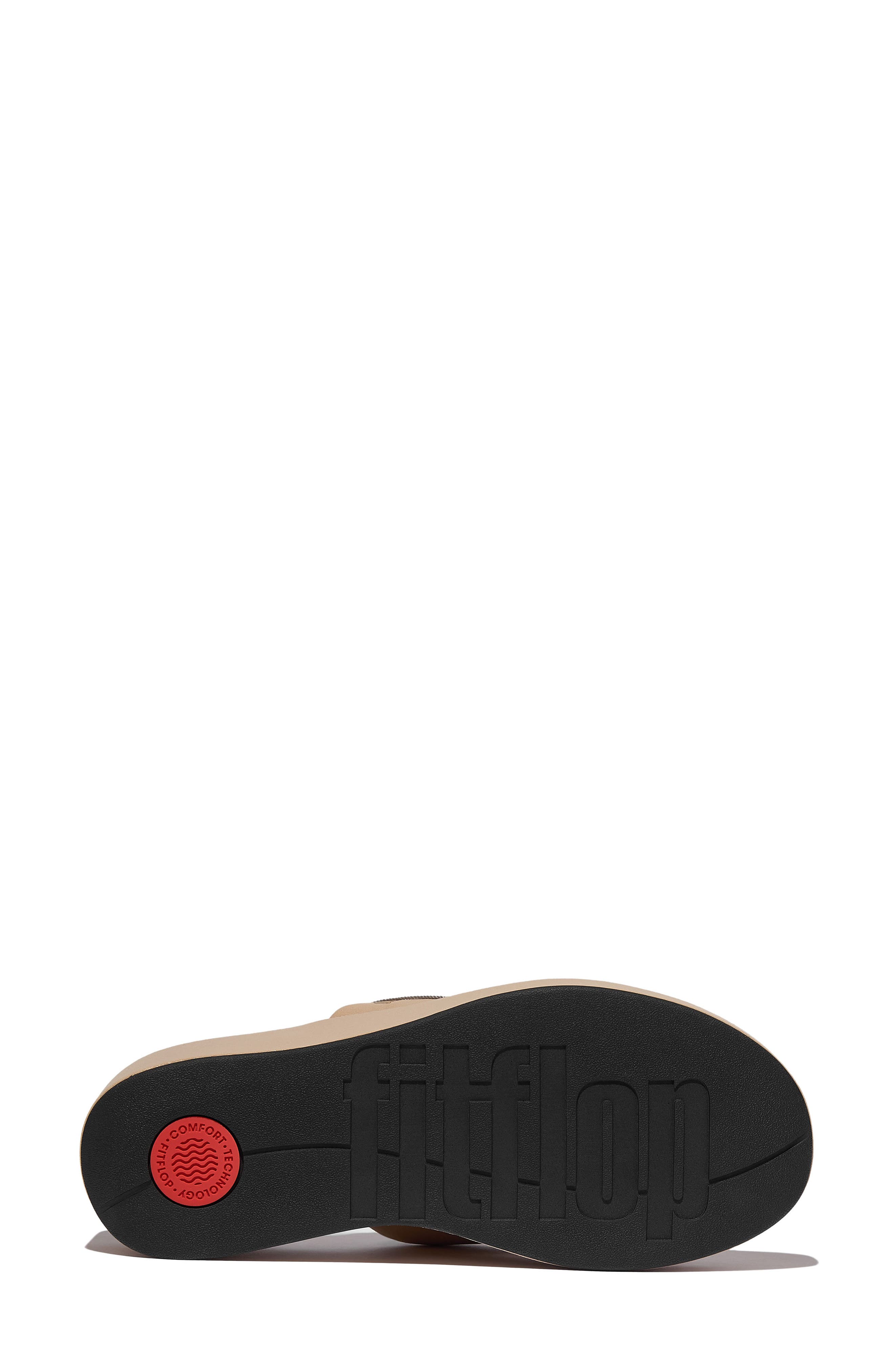 FitFlop PlatFForms Wedge Toe Post Sandal, Alternate, color, Classic Beige