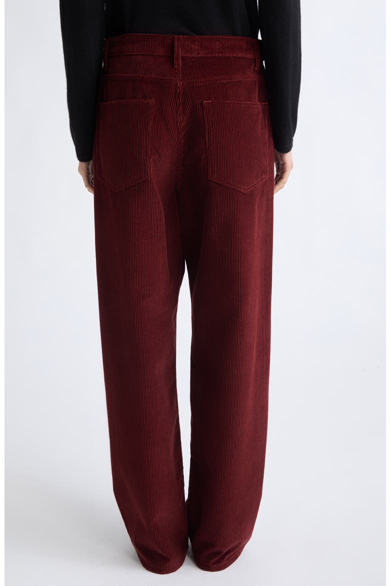 Bruun Baggy Corduroy Wide Leg Pants, Alternate, color, WINE