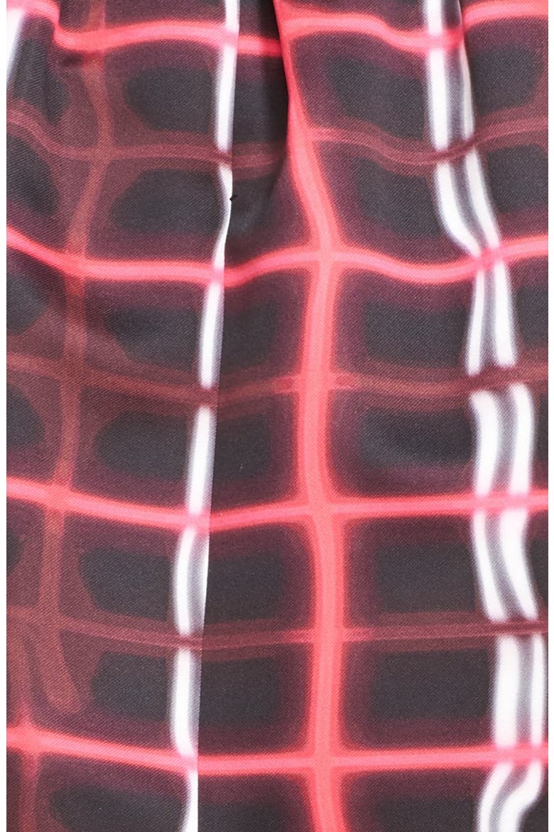 Neon Plaid Twill Skirt, Alternate, color, FUCHSIA