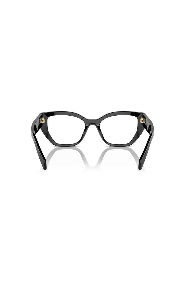 Prada 53mm Irregular optical glasses, Alternate, color, Black