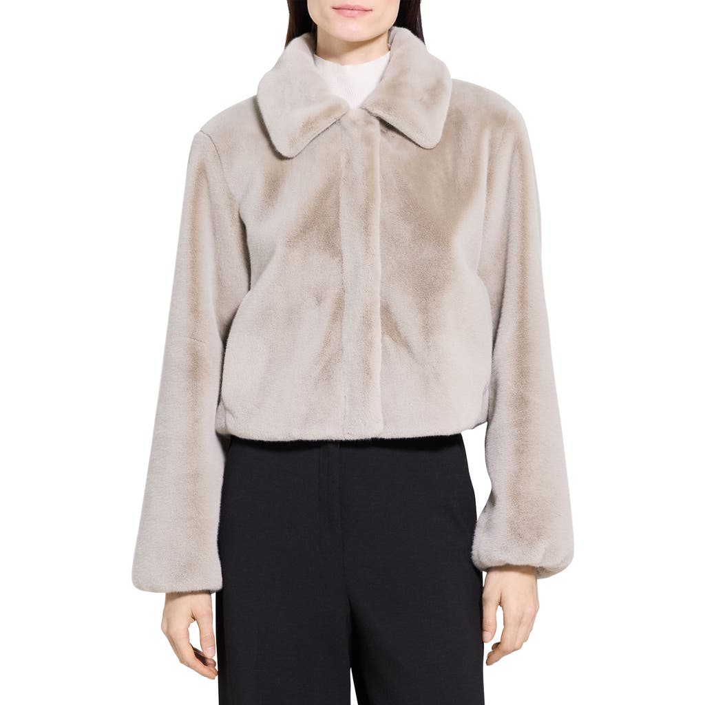 Theory Faux Fur Jacket In Multi