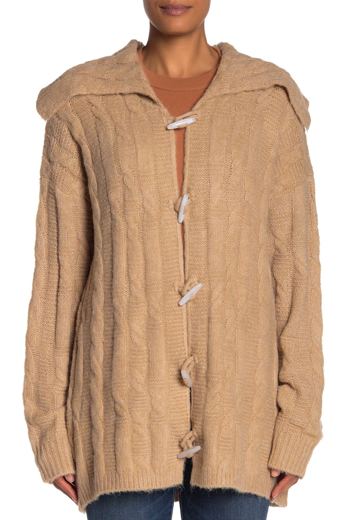 Timber Dress Rack Raga Timber Trail Toggle Button Cardigan (Women) | Nordstromrack