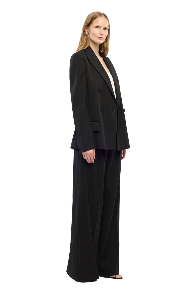 Oversized Double Breasted Jacket | Black, Alternate, color, BLACK