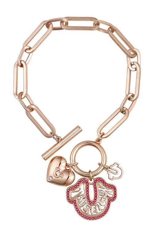 True Religion Charmy Link Bracelet In Gold