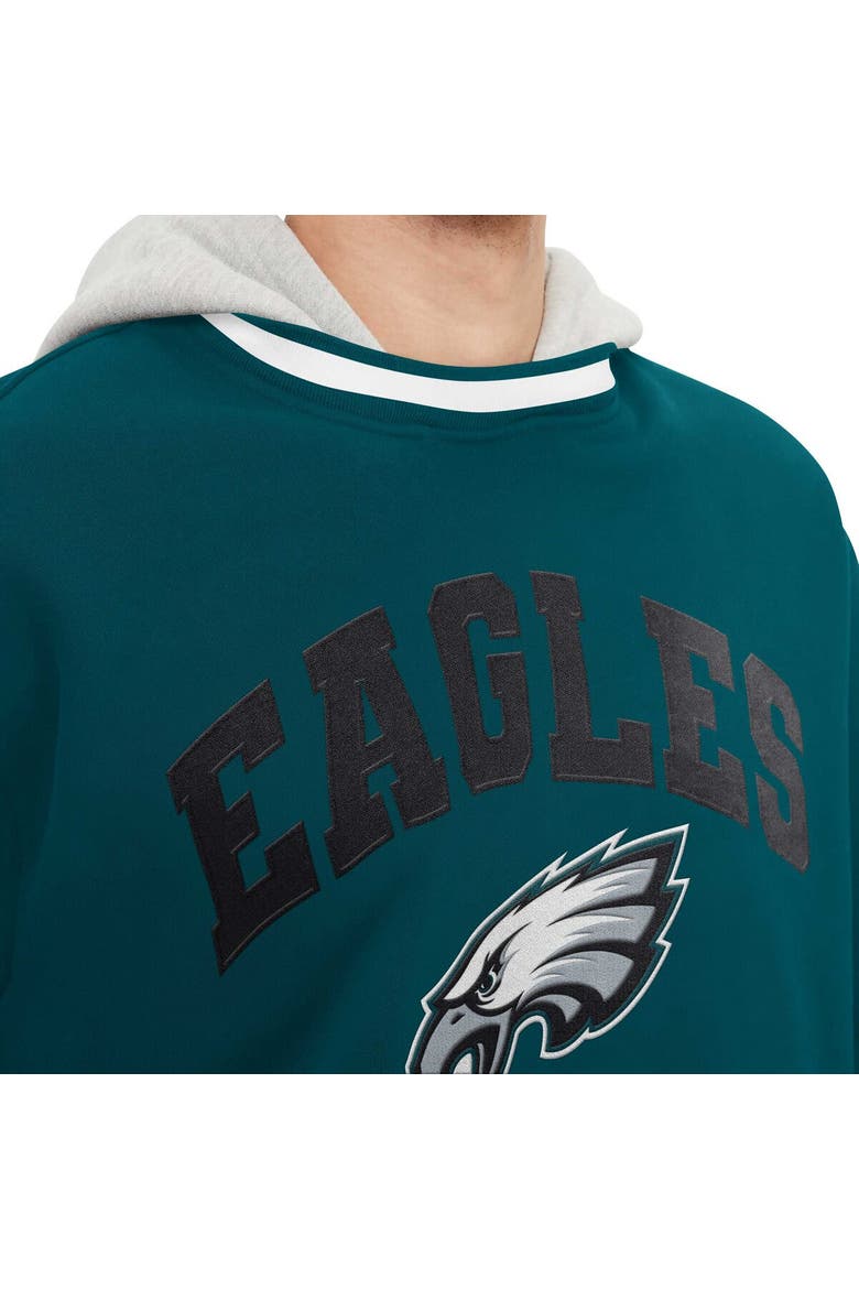 Men's Tommy Hilfiger Midnight Green Philadelphia Eagles Ivan Fashion Pullover Hoodie, Alternate, color, Green