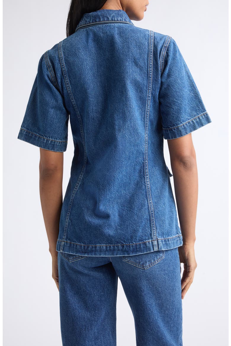 Sully Denim Jacket, Alternate, color, BRIGHT BLUE