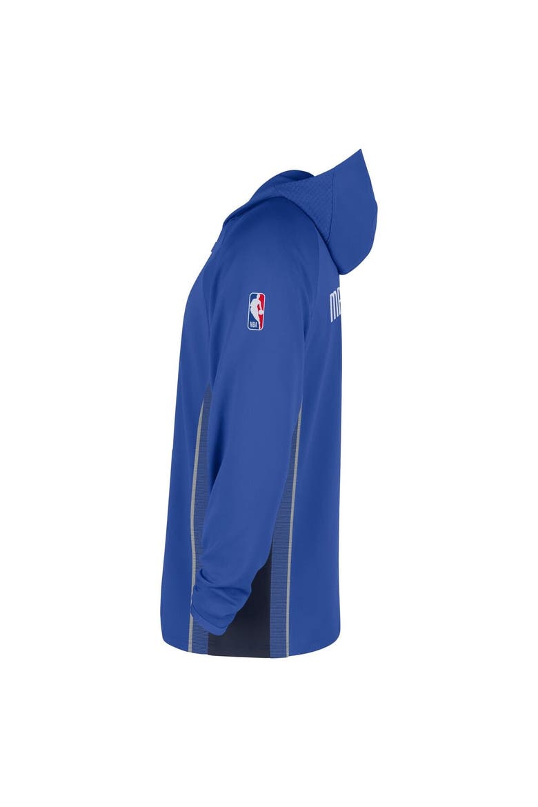 Men's Nike  Royal Dallas Mavericks Authentic On Court Zone Quarter-Zip Dri-FIT Hoodie Jacket, Alternate, color, Royal