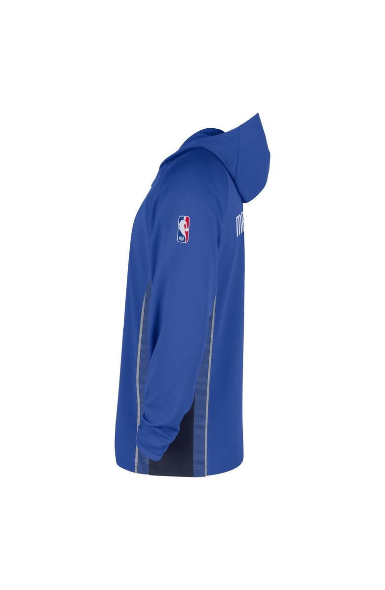 Nike Men's Nike Royal Dallas Mavericks Authentic On Court Zone Quarter-Zip Dri-FIT Hoodie Jacket, Alternate, color, Royal