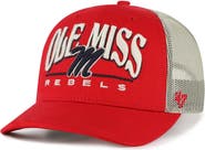 '47 Men's '47 Red Ole Miss Rebels Arid Adjustable Trucker Hat