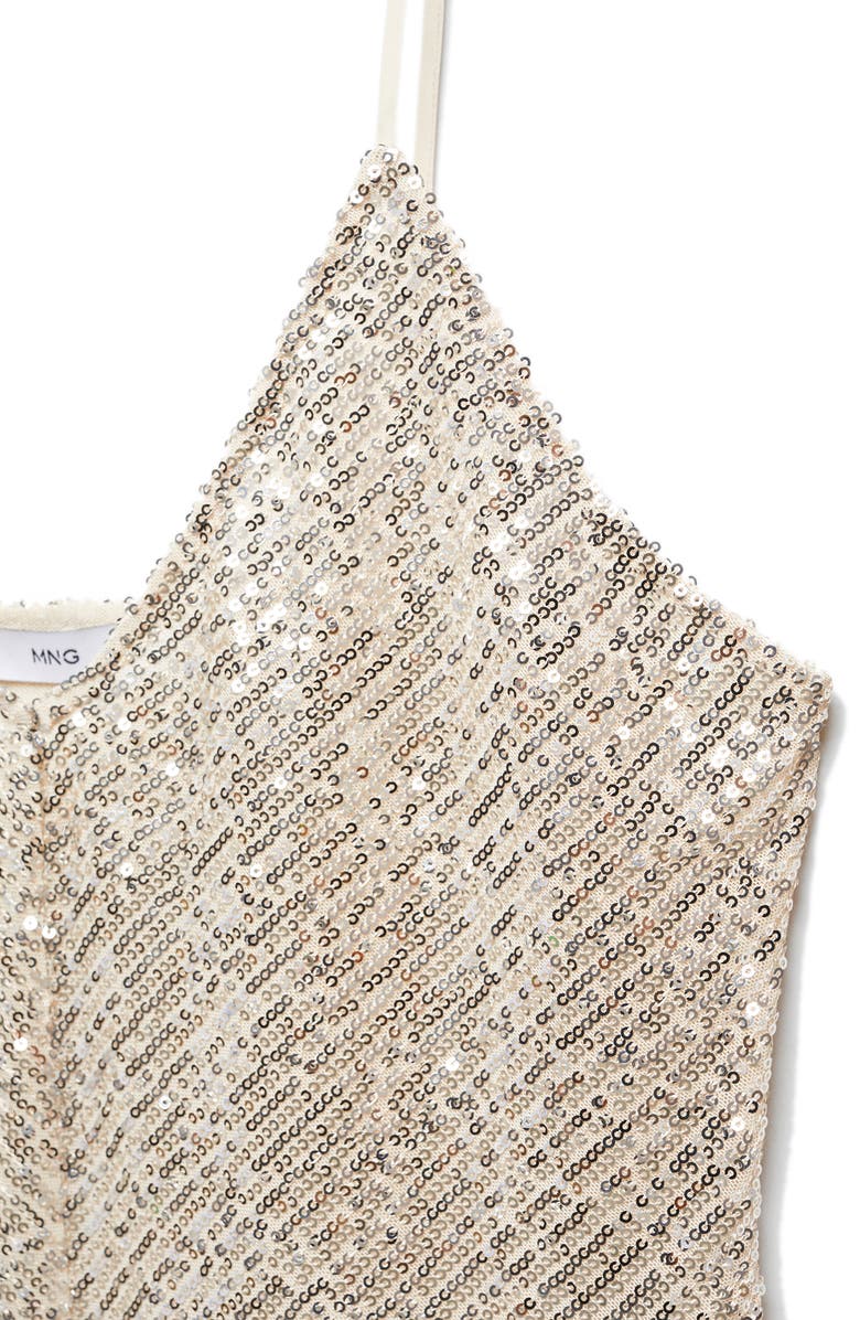 MANGO Sequin Tank Top, Alternate, color,
