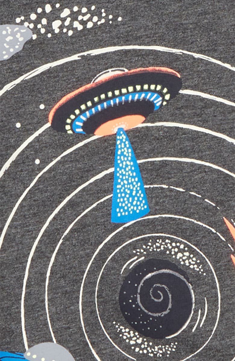 Mini Boden Glow in the Dark Dinosaur T-Shirt, Alternate, color, 