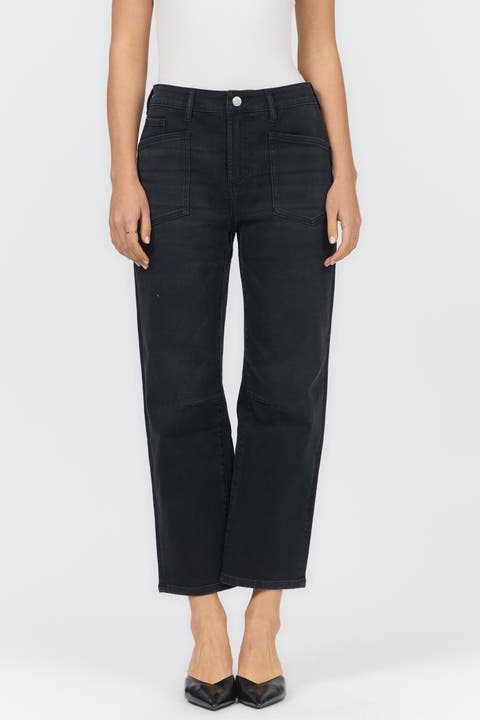 Lasso Mid Rise Barrel Jeans