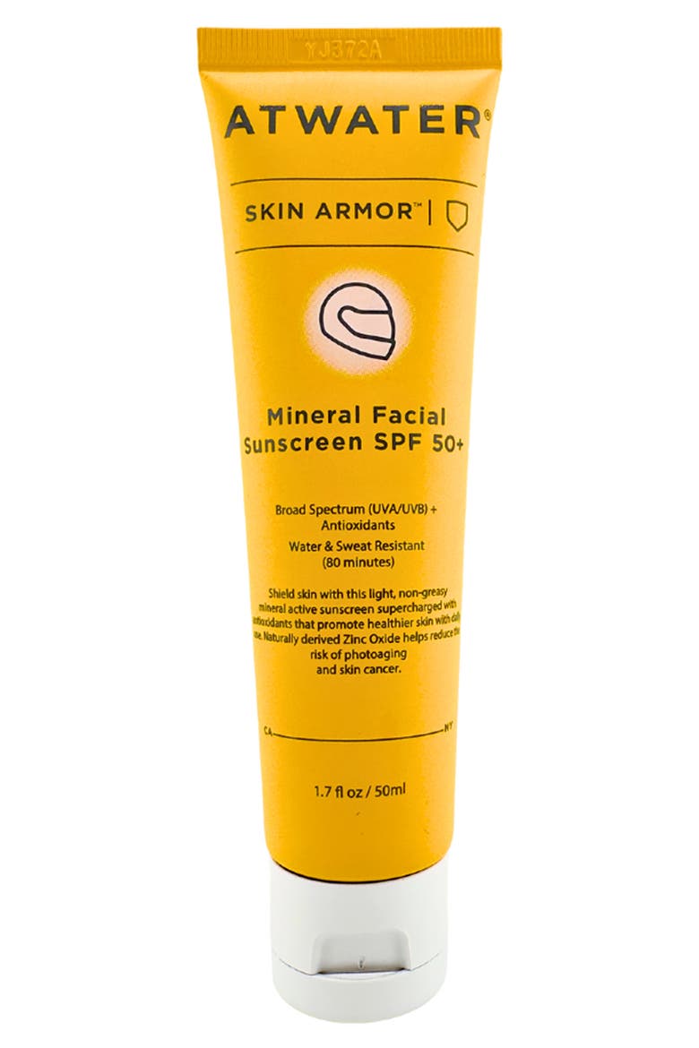 Skin Armor Mineral Facial Sunscreen SPF 50+, Main, color, NO COLOR