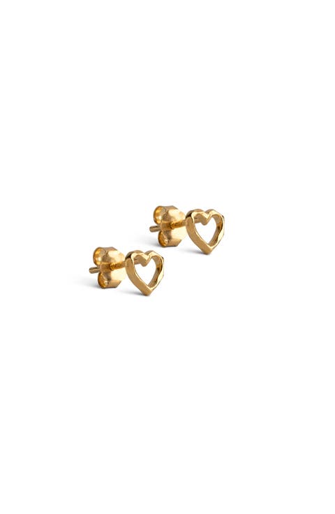 Organic Heart Studs