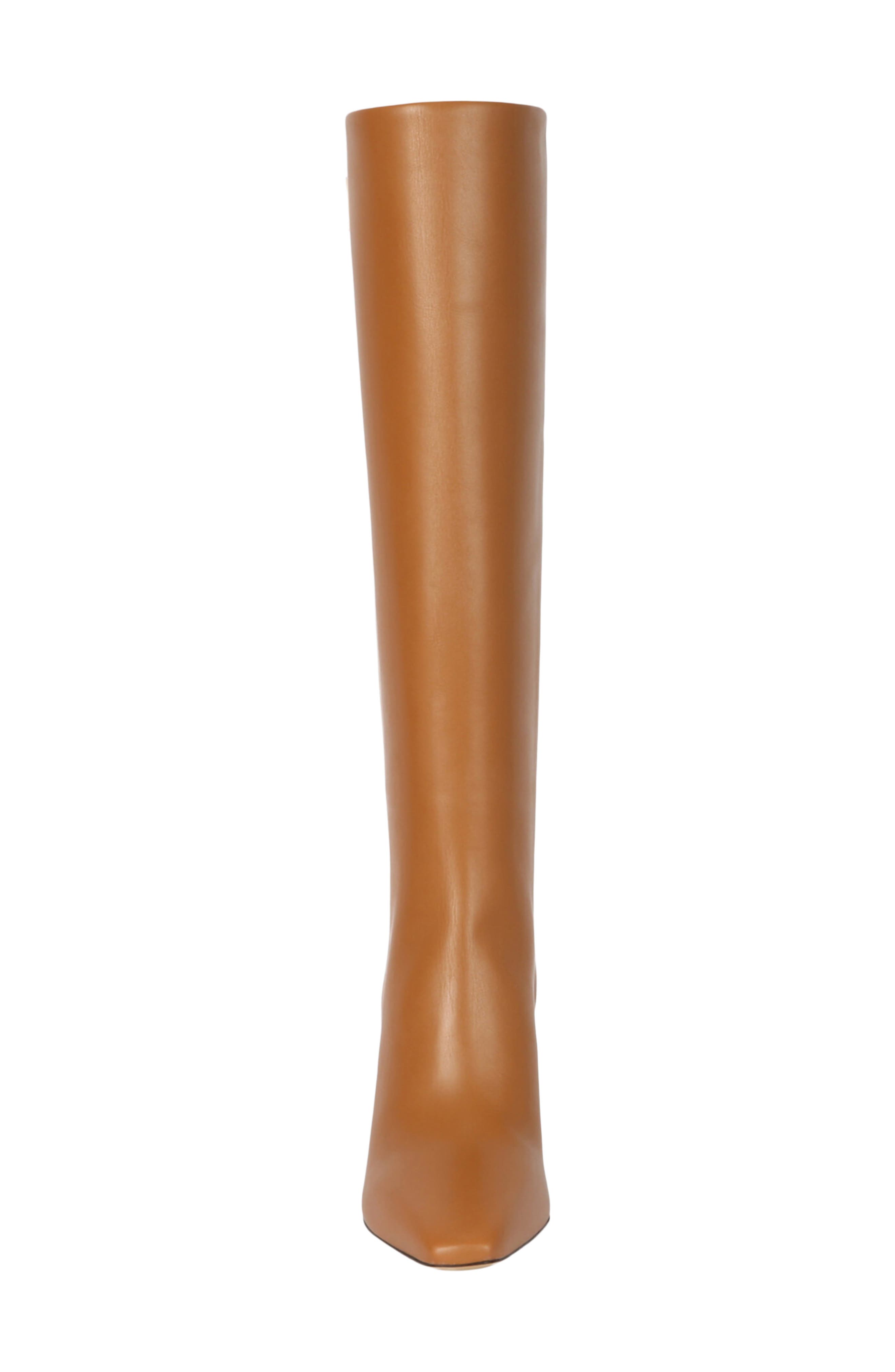 Mailys Leather Knee High Boot, Alternate, color, RUST