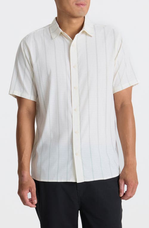 Roark Bless Up Short Sleeve Button-up Shirt In White