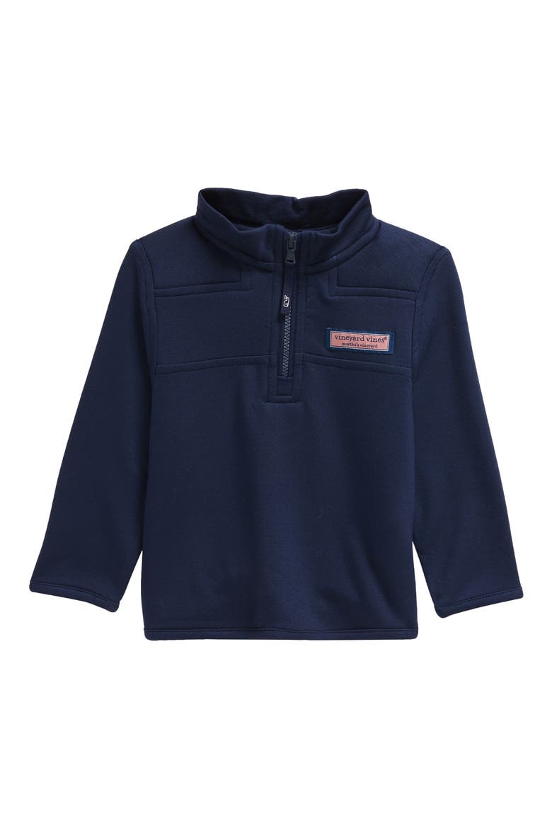 Dreamcloth Quarter Zip Pullover, Main, color, NAUTICAL NAVY