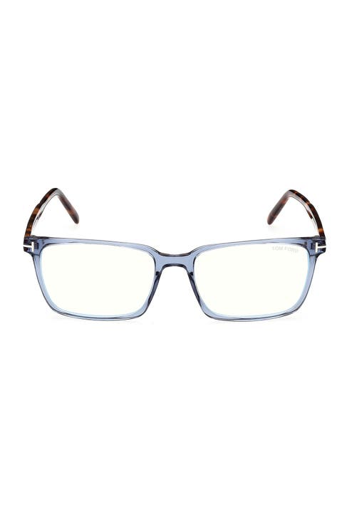 55mm Rectangular Blue Light Blocking Glasses