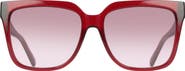 FERRAGAMO 58mm Rectangular Sunglasses