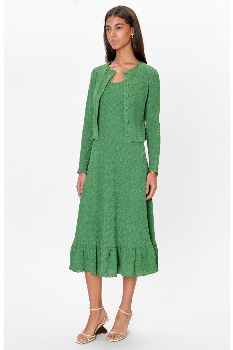 Taryn Knit Cardigan, Alternate, color, Forest Green