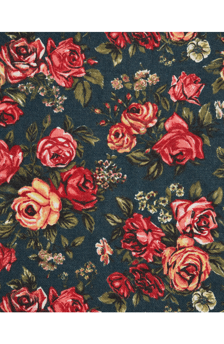 Fable England Roses Teal Pashmina Scarf, Alternate, color, Teal