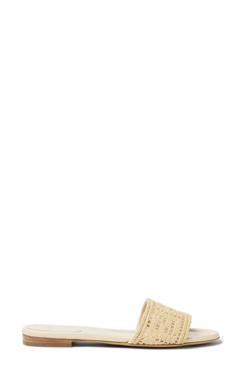 Fendi Sunshine Raffia Woven Slides