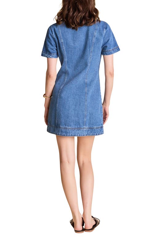 ENGLISH FACTORY ENGLISH FACTORY DENIM MINI SHIRTDRESS