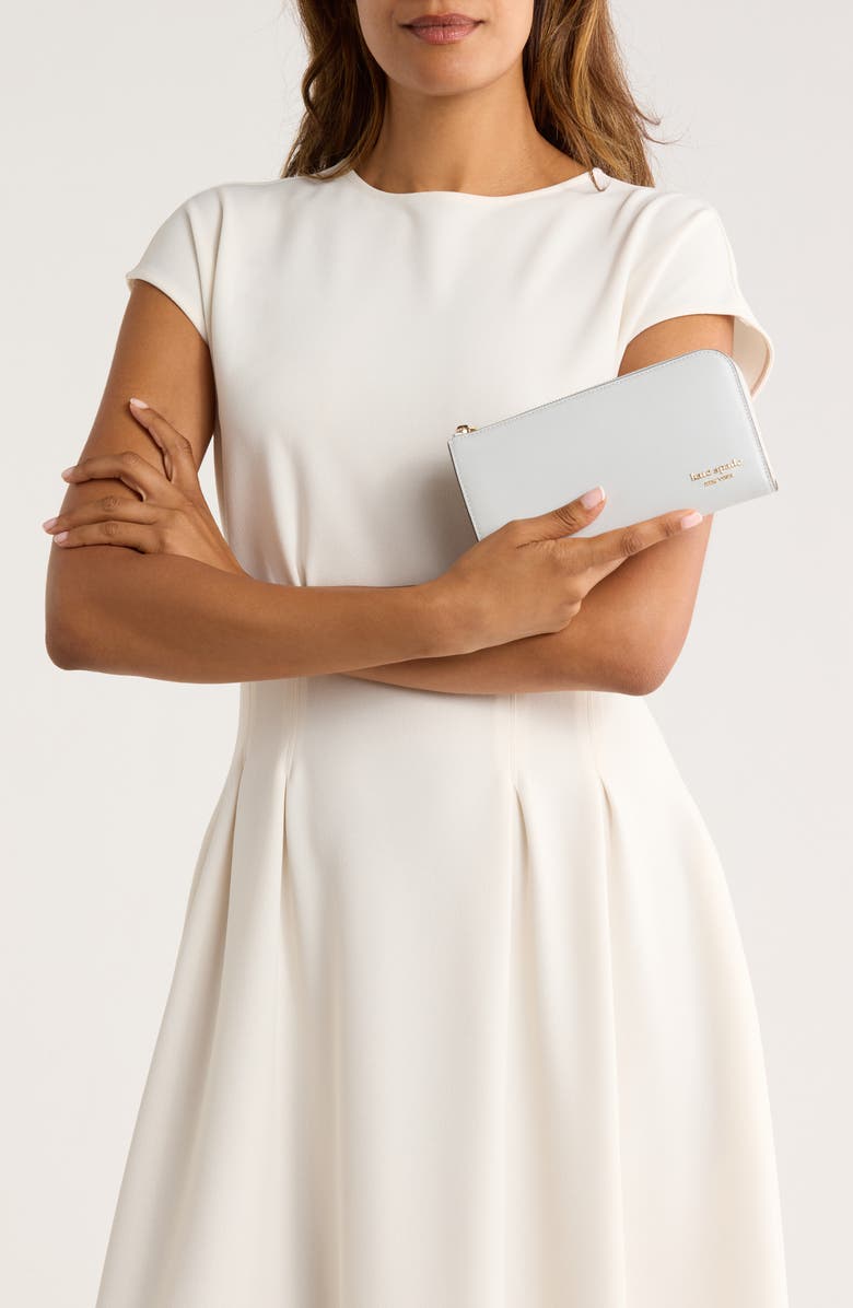 Kate Spade New York devin saffiano leather wallet, Alternate, color, Stone Path