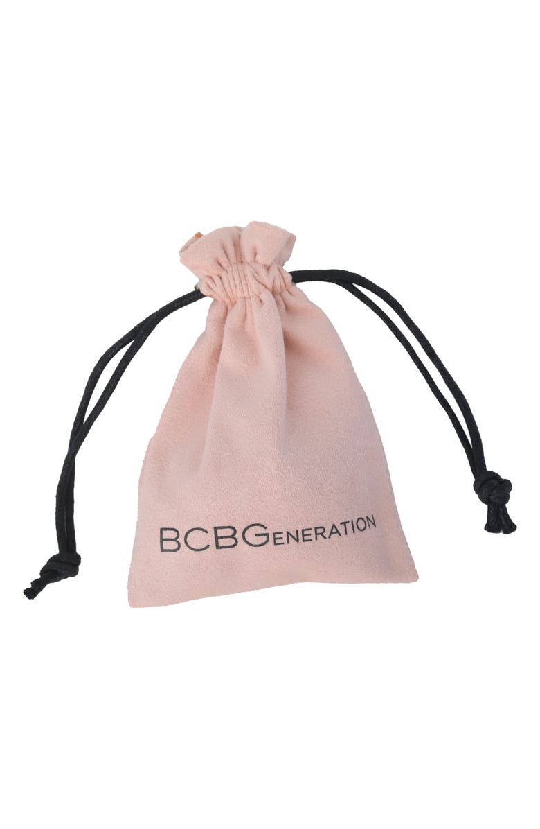 BCBG Generation BCBGeneration Silver-Tone Heart Hoop Earrings, Alternate, color, Gold