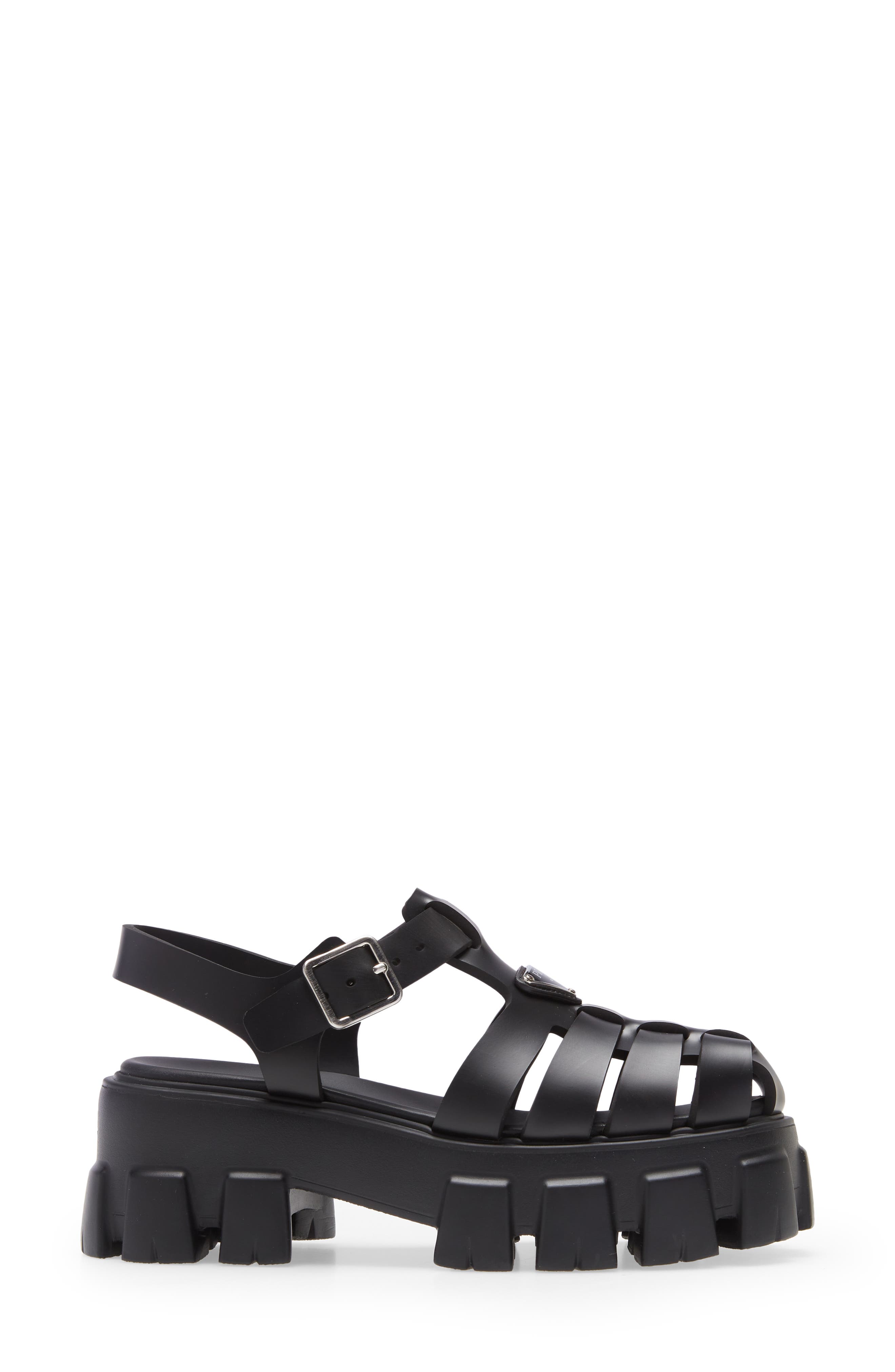 Prada Monolith Platform Fisherman Sandal, Alternate, color, 