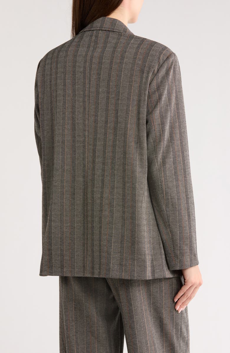 MAX STUDIO Double Knit Blazer, Alternate, color, Black Taupe Cognac