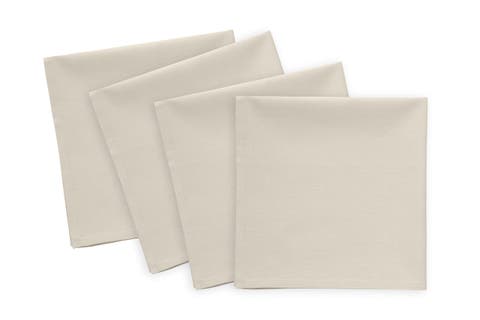 Linen Dinner Napkins - Dru - Cotton Linen Plain, 20" x 20" Inch