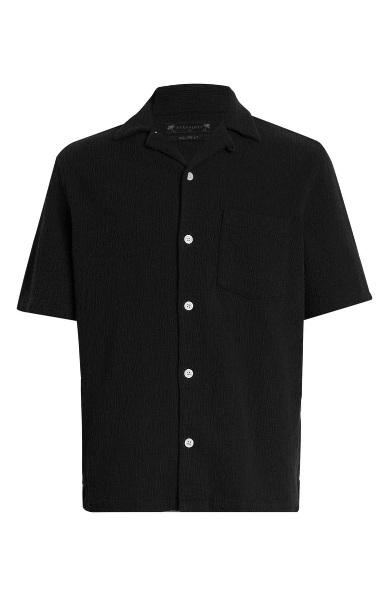 AllSaints Eularia Textured Camp Shirt, Alternate, color, 