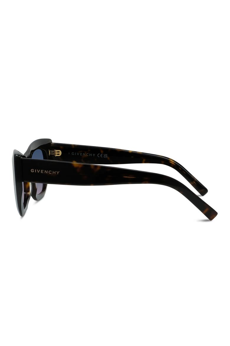 City 54mm Cat Eye Sunglasses, Alternate, color, DARK HAVANA / GRADIENT BLUE