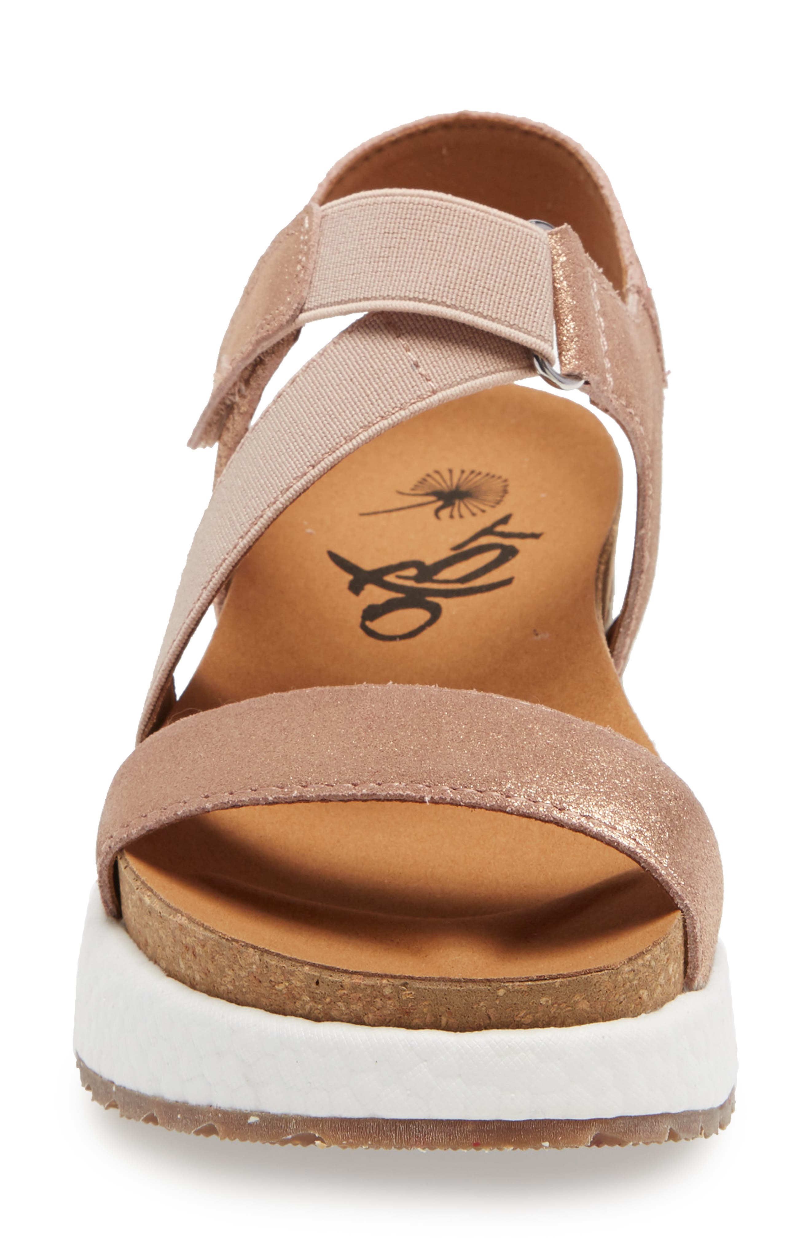 Sierra Platform Wedge Sandal, Alternate, color, COPPER LEATHER