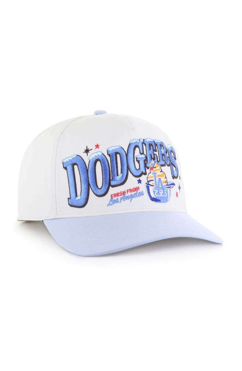 '47 Men's '47 Stone/Light Blue Los Angeles Dodgers Parlor Hitch Adjustable Hat, Alternate, color,