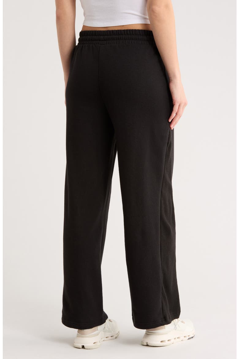 Pocket Fleece Wide Leg Pants, Alternate, color, METEORITE