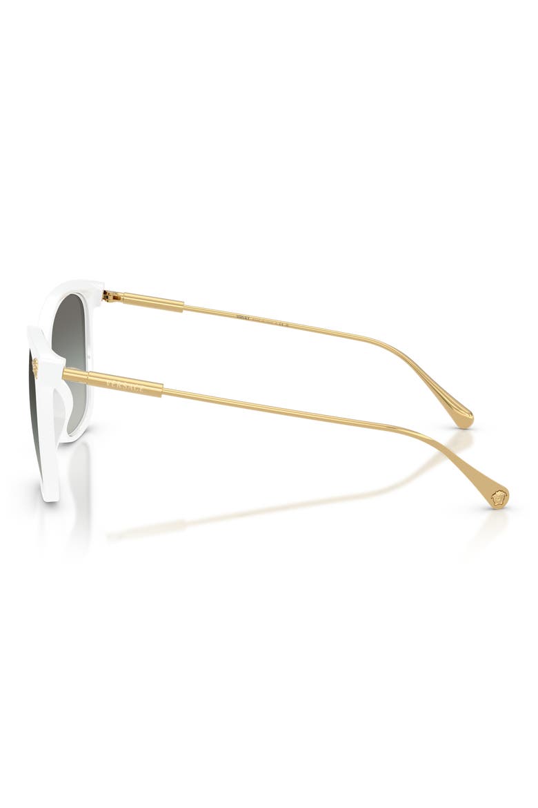 57mm Square Sunglasses, Alternate, color, WHITE / GREY GRADIENT